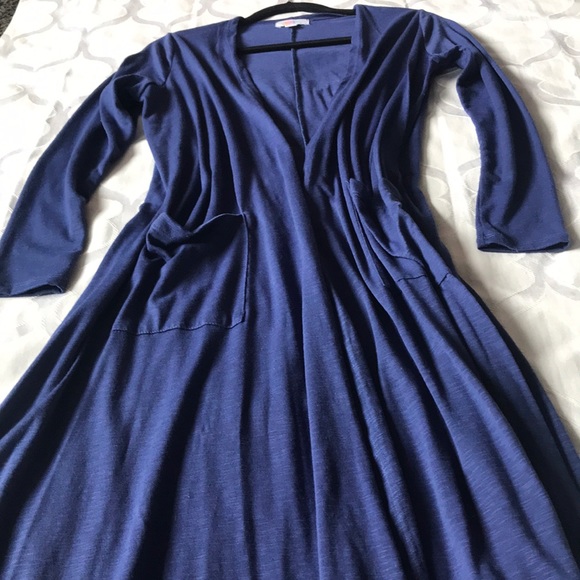 Dark Blue Long Duster - Picture 3 of 3